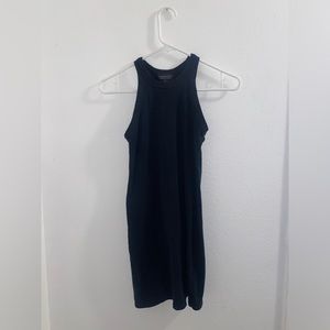 Topshop Black bodycon midi dress size 4